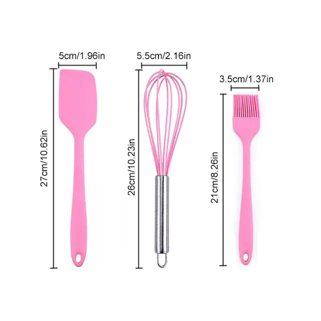 Silicone Spatula Set for Kitchen
