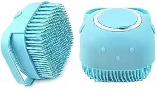 Silicone Pet Bath Brush with Shampoo Dispenser