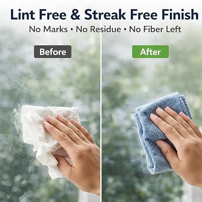 Microfiber Cleaning Cloth Roll – 20 Reusable Tear-Away Towels