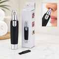 Portable Ear & Nose Hair Trimmer | Battery Operated Painless Nose & Ear Hair Remover | Precision Facial Grooming Trimmer for Men & Women