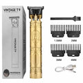 Vintage T9 Metal Body Trimmer – Rechargeable Beard & Hair Clipper