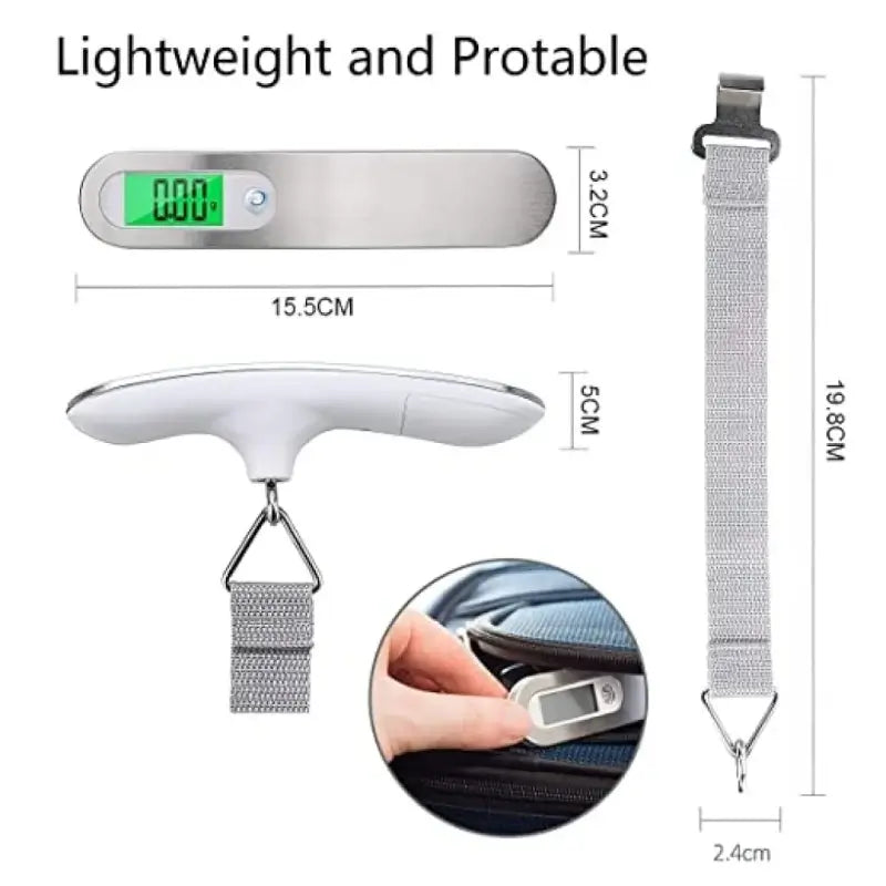 Electronic Portable Digital Hanging Luggage Scale 50kg – Travel Weighing Machine