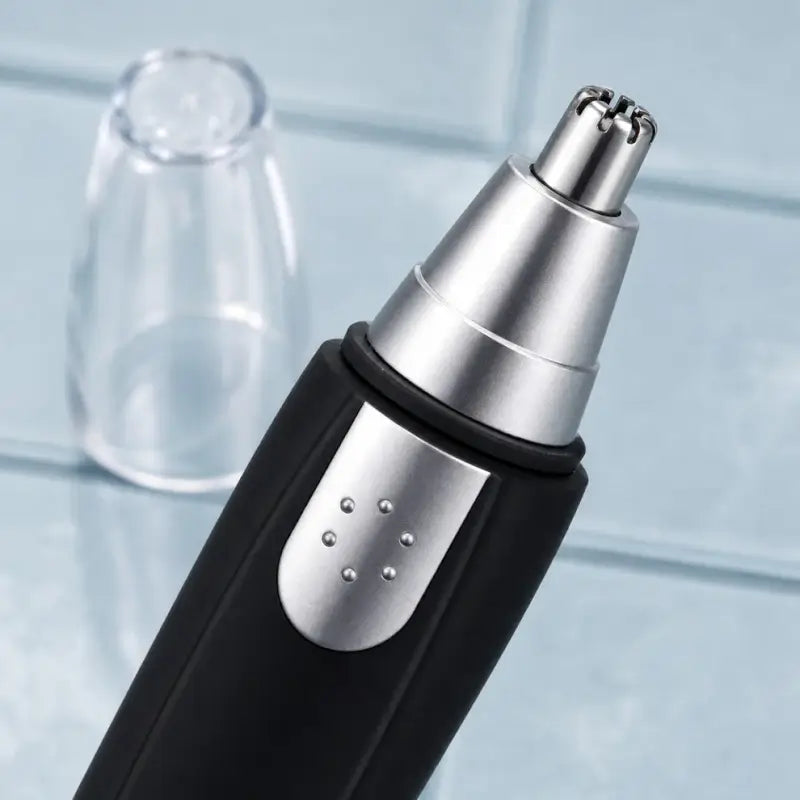Portable Ear & Nose Hair Trimmer | Battery Operated Painless Nose & Ear Hair Remover | Precision Facial Grooming Trimmer for Men & Women