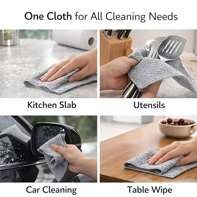 Microfiber Cleaning Cloth Roll – 20 Reusable Tear-Away Towels