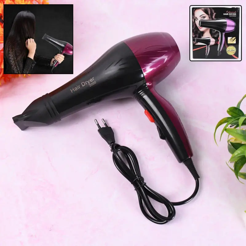 Professional High Power Hair Dryer for Men & Women 2 Speed Settings, Multi-Purpose Salon Use (220V)